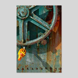 Contrecollage sur papier Hahnemühle Photo Rag Métallique 340g/m²