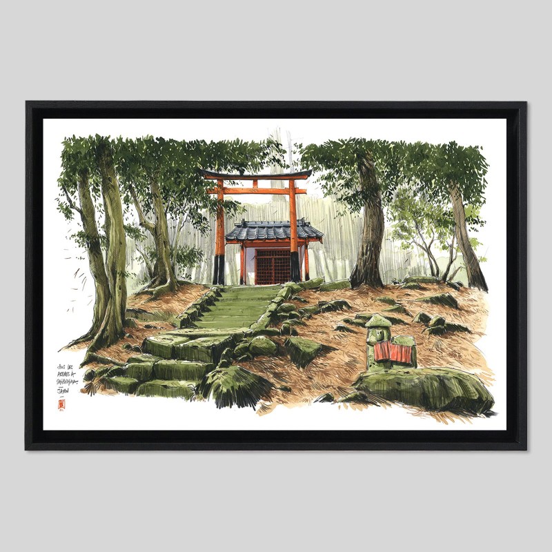 Caisse américaine bois sur papier Hahnemühle Photo Rag Bright White - 310g/m²