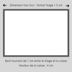 Caisse américaine bois sur papier Hahnemühle William Turner 310g/m²