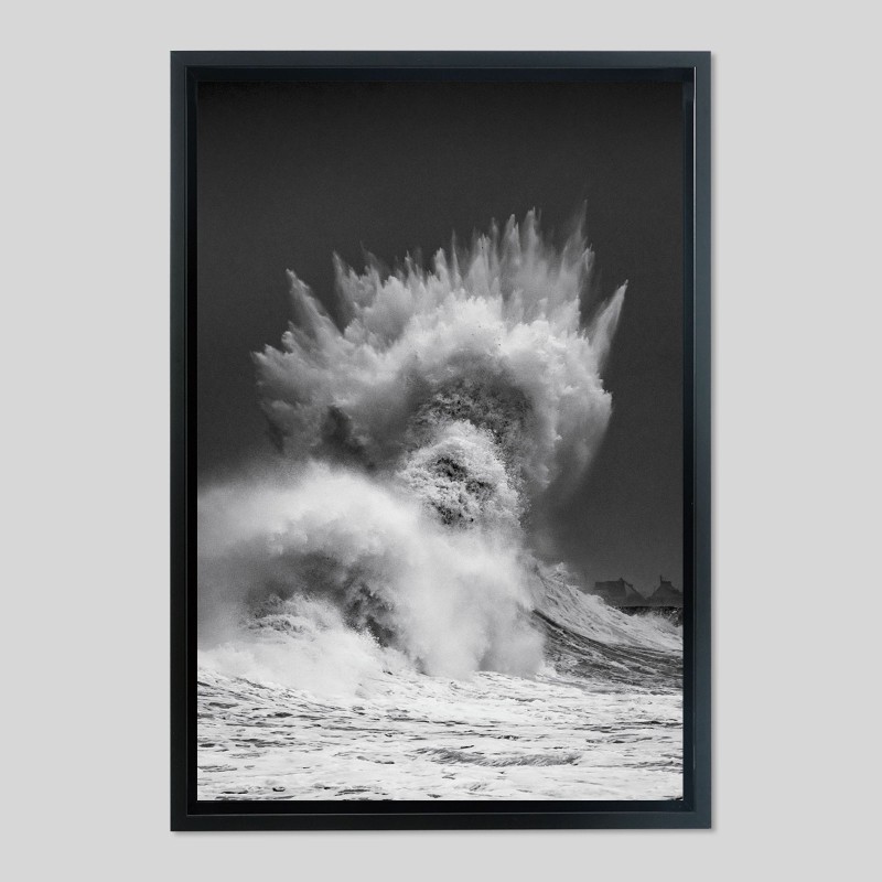 Caisse américaine prestige bois laqué sur papier Hahnemühle Photo Baryta Bright White - 325g/m²