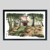 Caisse américaine prestige bois laqué sur papier Hahnemühle Photo Rag Bright White - 310g/m²