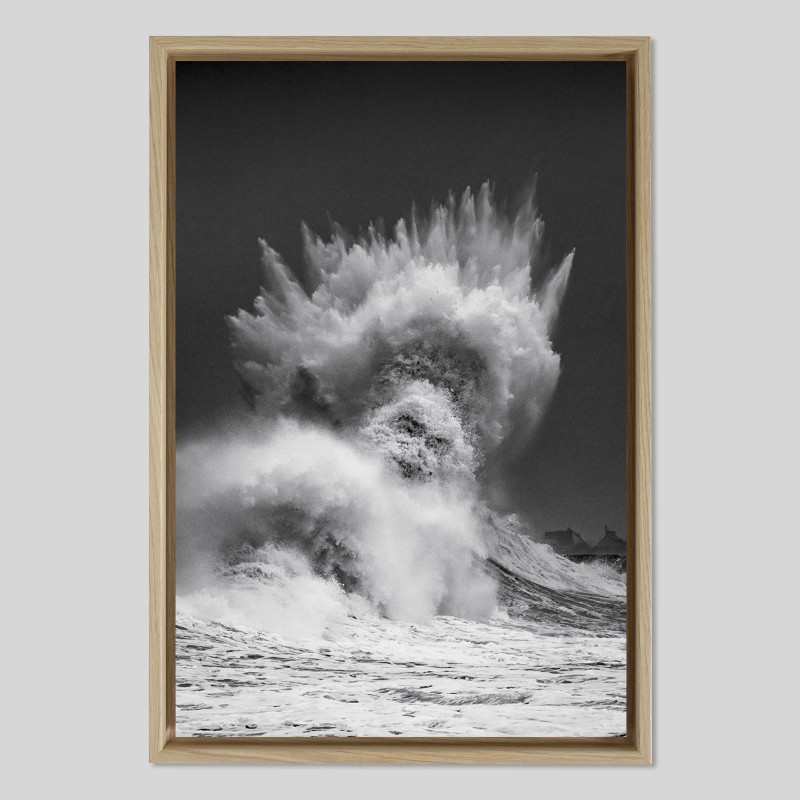 Caisse américaine prestige bois chêne sur papier Hahnemühle Photo Baryta Bright White - 325g/m²