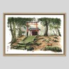 Caisse américaine prestige bois chêne sur papier Hahnemühle Photo Rag Bright White - 310g/m²