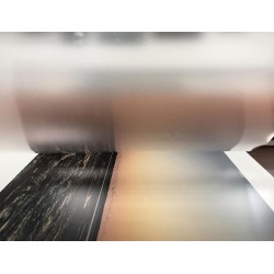 Caisse américaine bois sur papier plastifié aspect brillant