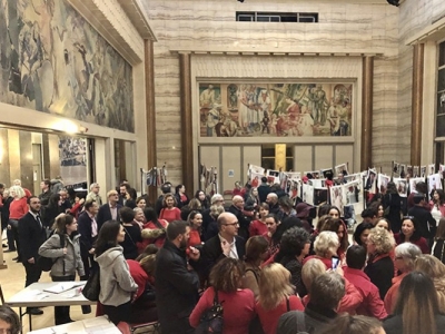 Inauguration de l'exposition RED